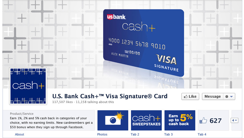 US Bank Cash+ Facebook and App Strategy